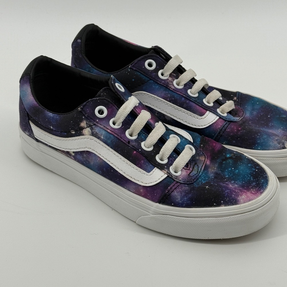Vans Ward Galaxy Print Low Top Sneakers Mens 4.5 Womens 6 Purple Blue 500714